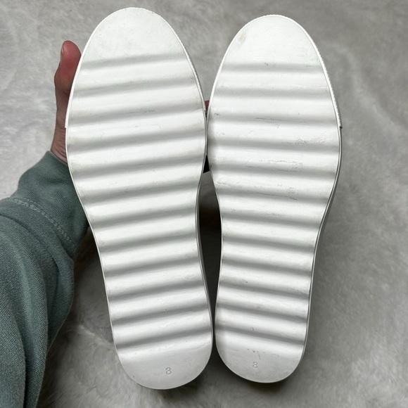 NWOB J Slides Snake Embossed Leather Wedge High Top Slip On Sneakers Women’s 8M - Picture 5 of 12